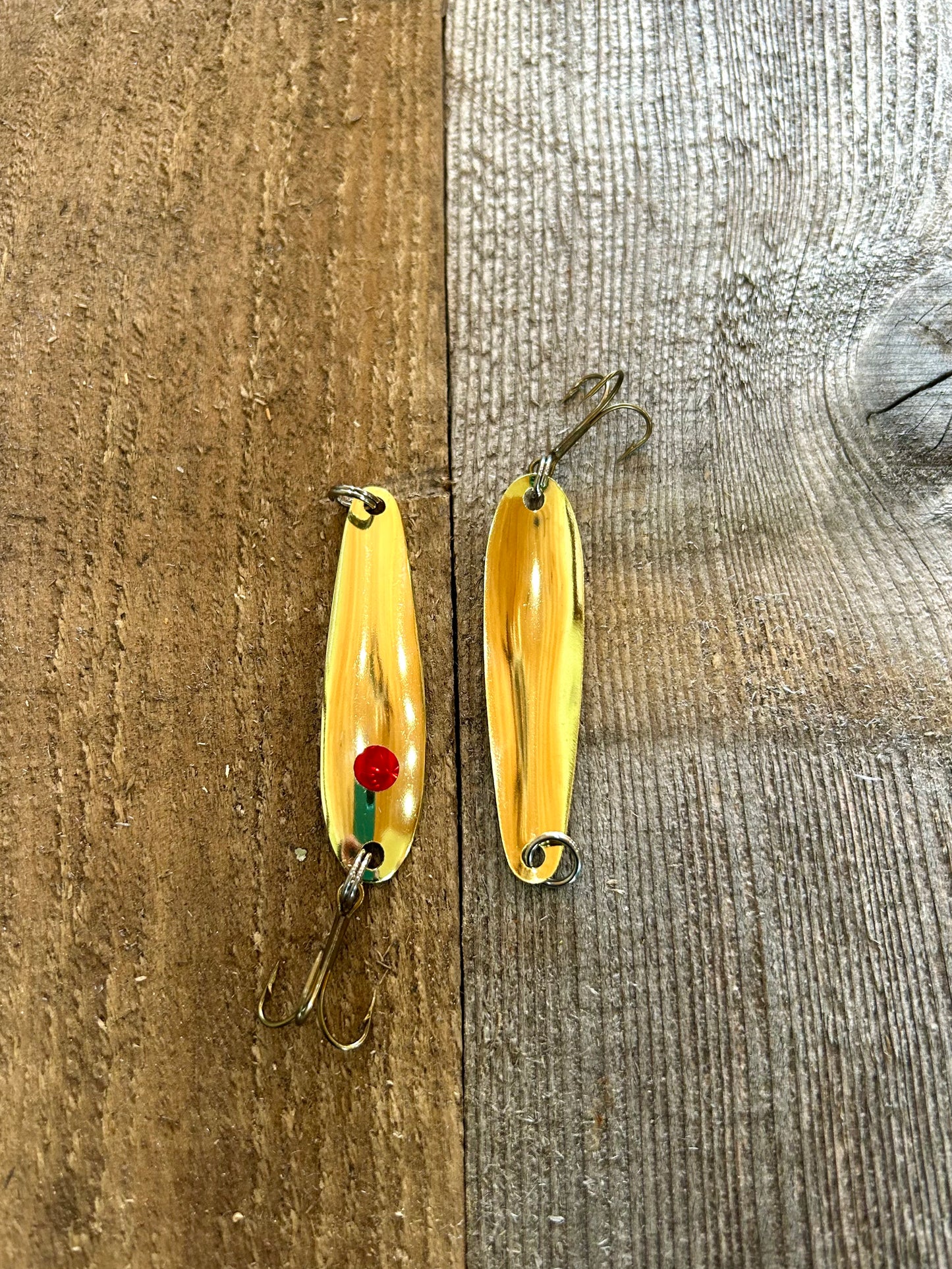 Brass/Gold - Red Dot